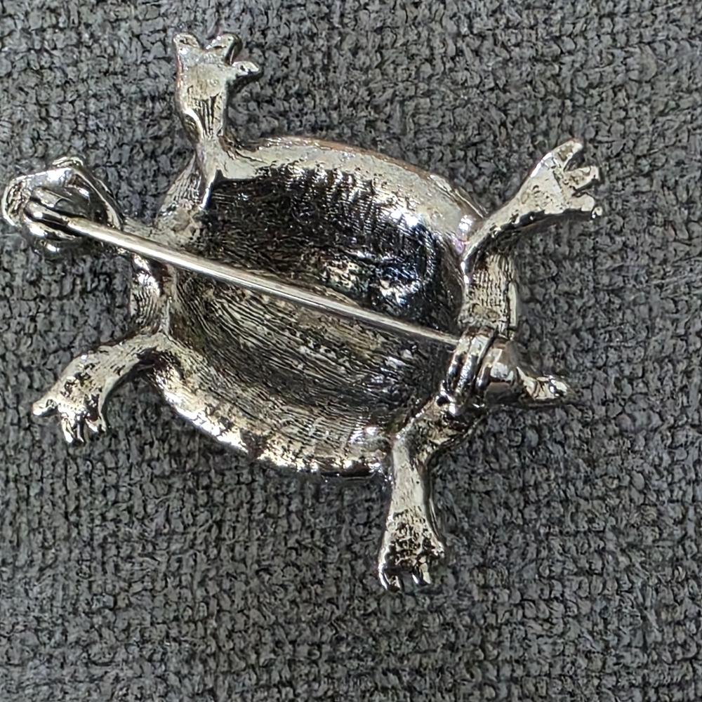 Silver Turtle Brooch - Picture 2 of 2